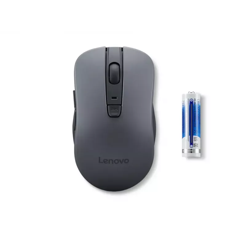Beidhändige kabellose Maus Lenovo WL310 Office – Bluetooth, optisch 1200 DPI, 6 Tasten, Rad, grau, batteriebetrieben
