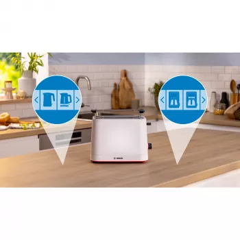 Bosch TAT3M121 Toaster 4 Scheiben 950 W Weiß