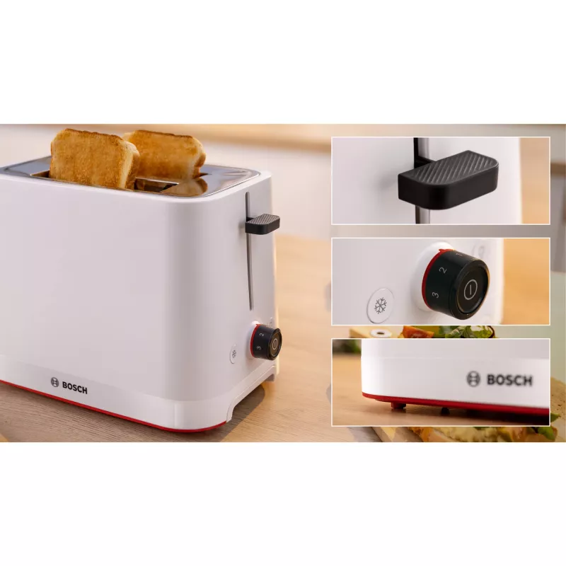 Bosch TAT3M121 Toaster 4 Scheiben 950 W Weiß