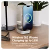Targus HJ3320WHGL mobiles Ladegerät Kopfhörer, Smartphone, Smartwatch Weiß USB Kabelloses Laden Schnellladefunktion Innenbereich