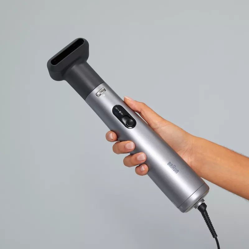 Heißluftbürste BRAUN AS 4.3 Schwarz Silber — 1000 W, 2,2 m Kabel