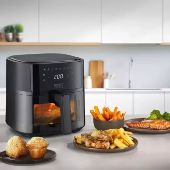 Heißluftfritteuse Caso Designer Heißluftfritteuse 6.0 — 1700 W, 6 L Fassungsvermögen, schwarz