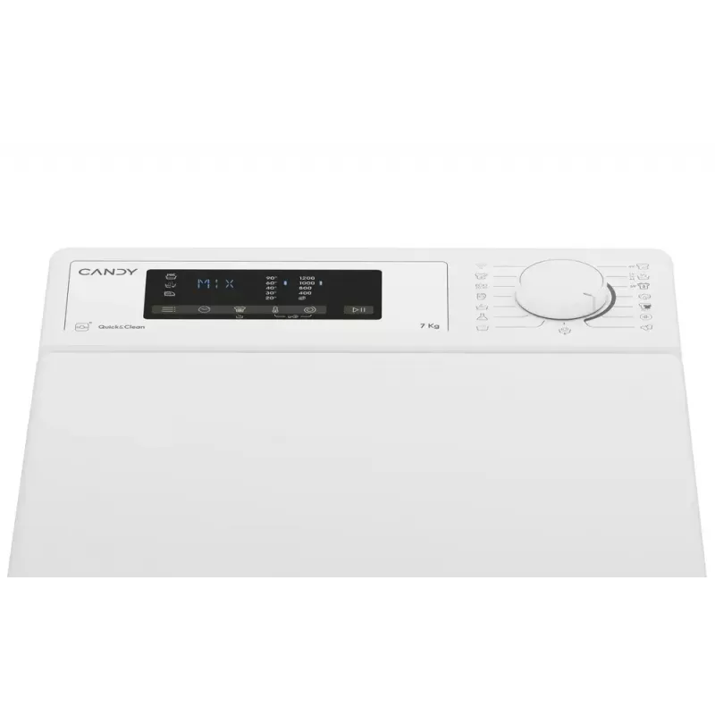 Waschmaschine CANDY TCA273D3-S Toplader 7 kg, 1200 U/min, Energieklasse C, weiß