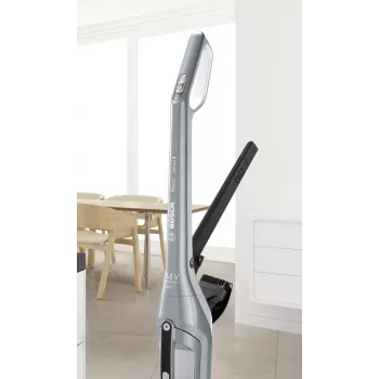 Staubsauger Stielsauger Bosch BCH3P210 2-in-1, Trockenreinigung, 0,4 L Staubbehälter, kabellos + Netzbetrieb, grau/schwarz, 3 kg