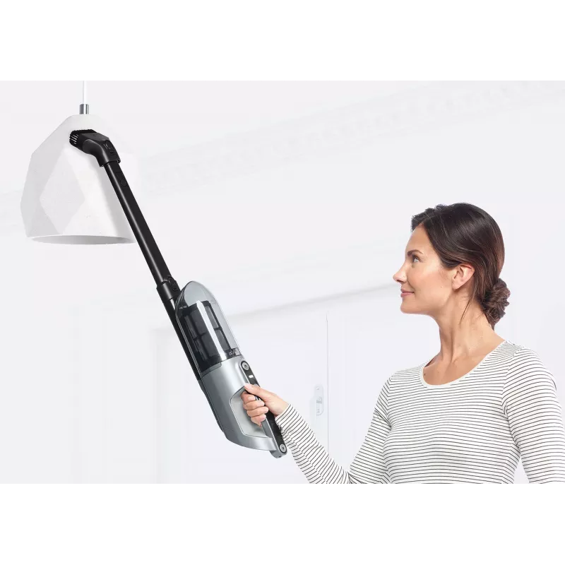 Staubsauger Stielsauger Bosch BCH3P210 2-in-1, Trockenreinigung, 0,4 L Staubbehälter, kabellos + Netzbetrieb, grau/schwarz, 3 kg