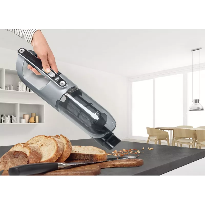 Staubsauger Stielsauger Bosch BCH3P210 2-in-1, Trockenreinigung, 0,4 L Staubbehälter, kabellos + Netzbetrieb, grau/schwarz, 3 kg