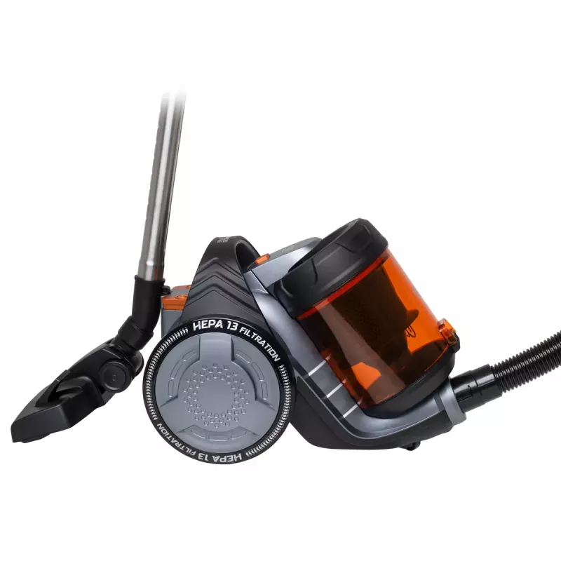 Beutelloser Staubsauger Adler AD 7065 — 700 W, 1,6 L Staubbehälter, HEPA, 9 m Radius, Schwarz/Rot