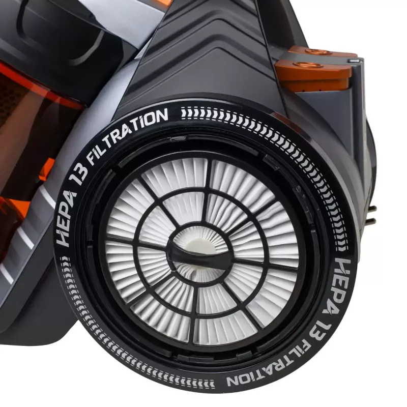 Beutelloser Staubsauger Adler AD 7065 — 700 W, 1,6 L Staubbehälter, HEPA, 9 m Radius, Schwarz/Rot