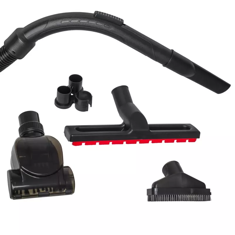 Beutelloser Staubsauger Adler AD 7065 — 700 W, 1,6 L Staubbehälter, HEPA, 9 m Radius, Schwarz/Rot