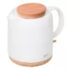 Elektrischer Wasserkocher Adler AD 1304 — 1 L, 1200 W, Keramikgehäuse, Klappdeckel, 360°-Drehbasis, weiß