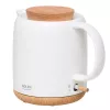 Elektrischer Wasserkocher Adler AD 1304 — 1 L, 1200 W, Keramikgehäuse, Klappdeckel, 360°-Drehbasis, weiß