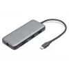 DIGITUS USB-C Dockingstation, 7-Port - HDMI / 2x USB-A 3.2 Gen 2 / GbE / SD / MicroSD - 100W USB Power Delivery