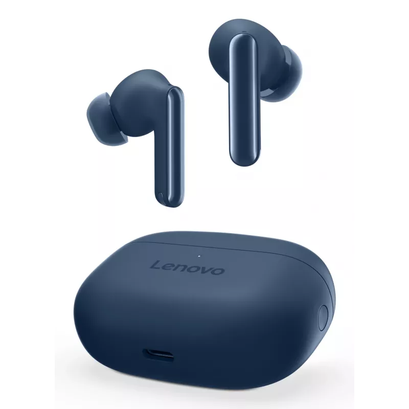 Kopfhörer Lenovo YOGA PC Edition True Wireless Stereo (TWS) In-Ear für Anrufe und Musik, USB‑C, Blau, 20–20000 Hz, 10 m Reichweite
