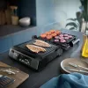 Philips 7000 series Kontaktgrill, Schwarz, Rechteckig, Touch, 220 °C, Klappdeckel, Verschlussdeckel, 180°