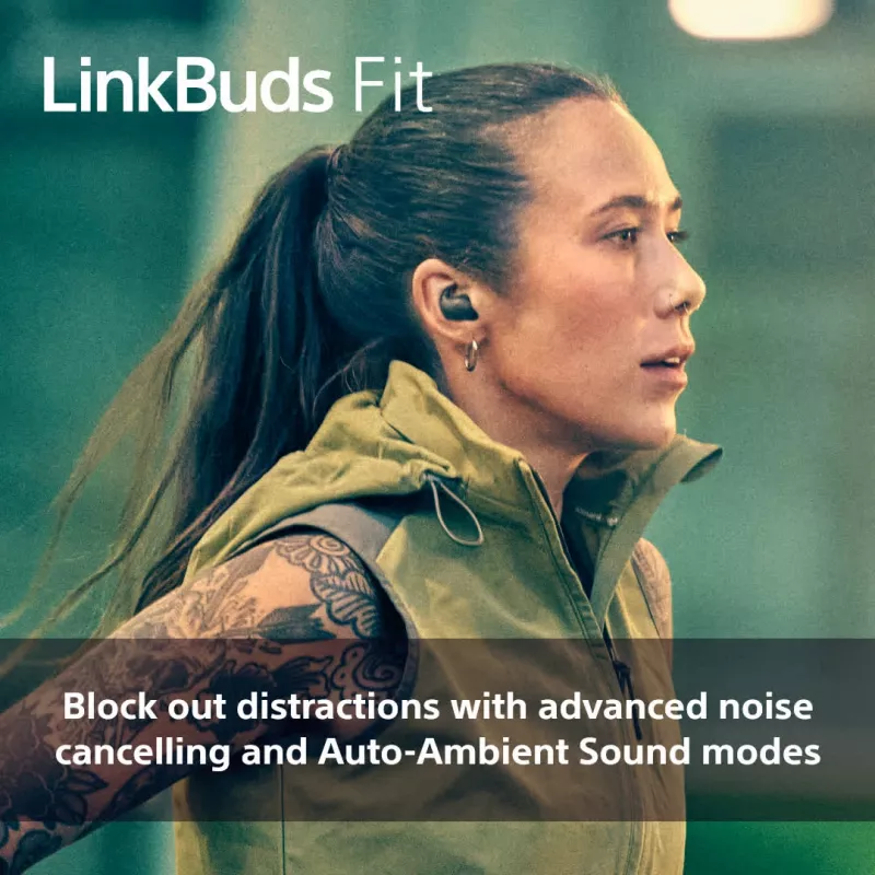 Kabelloser In-Ear-Kopfhörer Sony LinkBuds Fit WFLS910NB — Bluetooth, 20–20000 Hz, 10 m Reichweite, 75 g, schwarz