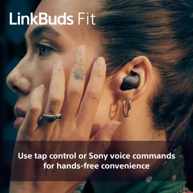 Kabelloser In-Ear-Kopfhörer Sony LinkBuds Fit WFLS910NB — Bluetooth, 20–20000 Hz, 10 m Reichweite, 75 g, schwarz