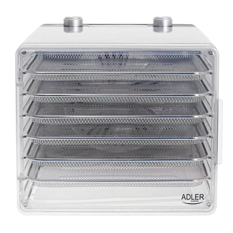 Dörrautomat Adler AD 6660, 600 W, 6 Einsätze, einstellbarer Thermostat, Stahl, Klappdesign