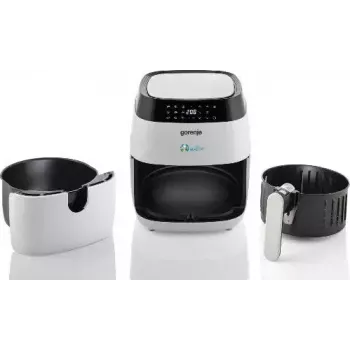 Gorenje AF1409DW Fritteuse 1400 W Heißluftfritteuse Schwarz, Weiß