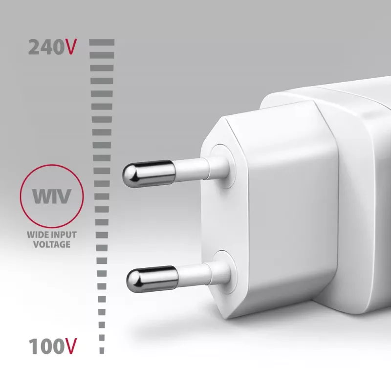 Ladegerät für Mobilgeräte Axagon ACU-PQ20W Universal Weiß