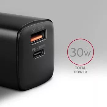 Axagon ACU-PQ30 PD3.0 & QC4+ 2xOUTPUTS Wandladegerät 30W