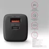 Axagon ACU-PQ30 PD3.0 & QC4+ 2xOUTPUTS Wandladegerät 30W