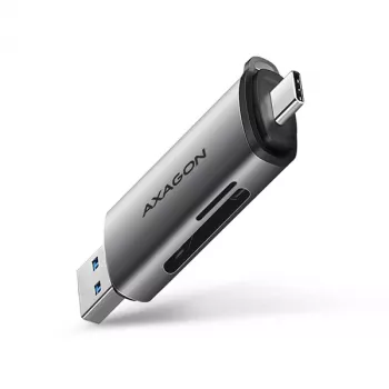 Axagon CRE-SAC SuperSpeed USB-C+USB-A Kartenleser 5 Gbit/s