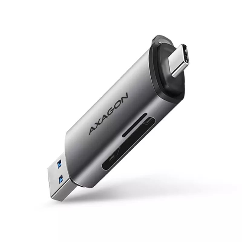 Axagon CRE-SAC SuperSpeed USB-C+USB-A Kartenleser 5 Gbit/s