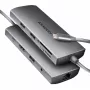 Axagon HMC-8HLSA, USB 5Gbps Hub, 3x USB-A, HDMI 4K/60Hz, RJ-45, SD/microSD, Audio, PD 100W