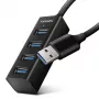 Axagon HUE-M1A 4x USB 3.2 Gen 1 MINI Hub, Metall, 20 cm USB-A-Kabel