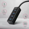 Axagon HUE-M1A 4x USB 3.2 Gen 1 MINI Hub, Metall, 20 cm USB-A-Kabel