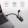 Axagon HUE-M1A 4x USB 3.2 Gen 1 MINI Hub, Metall, 20 cm USB-A-Kabel