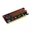 Axagon PCEM2-S PCIe x16 - M.2 NVMe M-Key-Slot-Adapter, mit passivem Alu-Kühlkörper