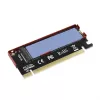 Axagon PCEM2-S PCIe x16 - M.2 NVMe M-Key-Slot-Adapter, mit passivem Alu-Kühlkörper