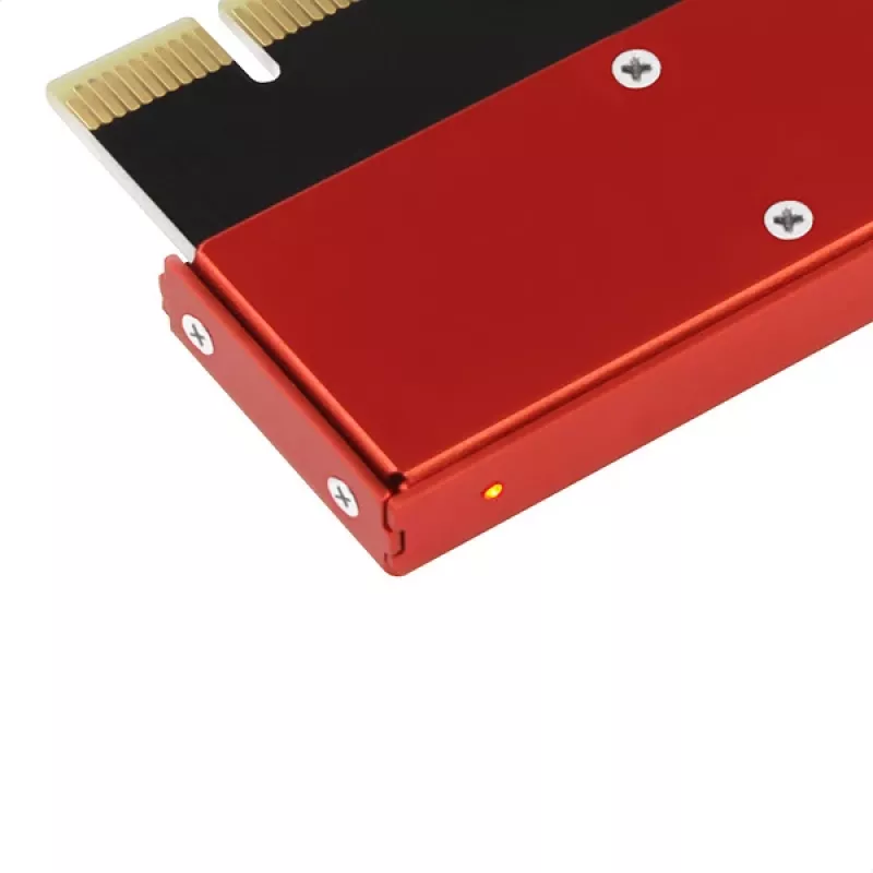 Axagon PCEM2-S PCIe x16 - M.2 NVMe M-Key-Slot-Adapter, mit passivem Alu-Kühlkörper