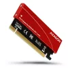 Axagon PCEM2-S PCIe x16 - M.2 NVMe M-Key-Slot-Adapter, mit passivem Alu-Kühlkörper