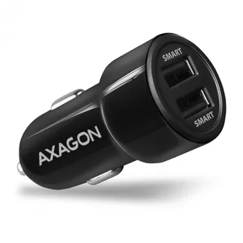 Axagon PWC-5V5 SMART Auto-Ladegerät 24W, 2x USB-A-Port, 5V/2,4A + 5V/2,4A