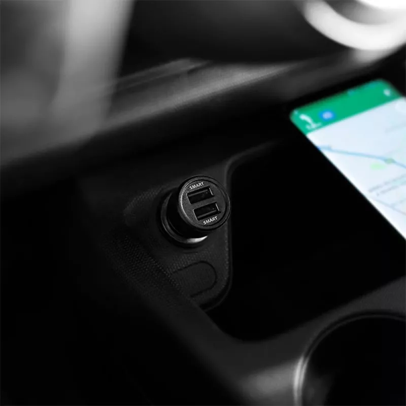 Axagon PWC-5V5 SMART Auto-Ladegerät 24W, 2x USB-A-Port, 5V/2,4A + 5V/2,4A
