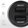 Axagon PWC-5V5 SMART Auto-Ladegerät 24W, 2x USB-A-Port, 5V/2,4A + 5V/2,4A