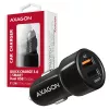 Axagon PWC-QC5 Ladegerät für Mobilgeräte Handy, Smartphone, Tablet, Universal Schwarz Zigarettenanzünder Schnellladung Auto