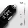 Axagon PWC-QC5 Ladegerät für Mobilgeräte Handy, Smartphone, Tablet, Universal Schwarz Zigarettenanzünder Schnellladung Auto