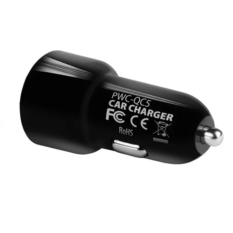 Axagon PWC-QC5 Ladegerät für Mobilgeräte Handy, Smartphone, Tablet, Universal Schwarz Zigarettenanzünder Schnellladung Auto