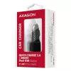 Axagon PWC-QC5 Ladegerät für Mobilgeräte Handy, Smartphone, Tablet, Universal Schwarz Zigarettenanzünder Schnellladung Auto