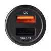 Axagon PWC-QC5 Ladegerät für Mobilgeräte Handy, Smartphone, Tablet, Universal Schwarz Zigarettenanzünder Schnellladung Auto