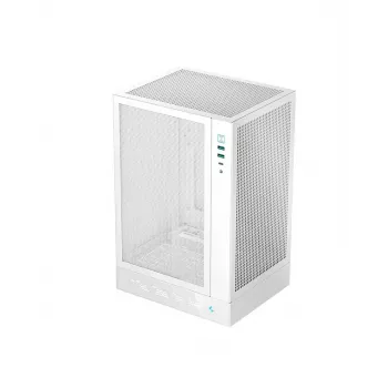 DeepCool R-CH170-WHNPI0D-G-1 Tower weiß, Mini-ATX, LED-Anzeige, 305 mm GPU, 172 mm CPU-Kühler