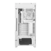PC-Gehäuse DeepCool CG580 4F WH Midi Tower ATX/Micro ATX/ITX, gehärtetes Glas, 3×120 mm + 120 mm Rückseite, weiß