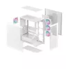 PC-Gehäuse DeepCool CG580 4F WH Midi Tower ATX/Micro ATX/ITX, gehärtetes Glas, 3×120 mm + 120 mm Rückseite, weiß