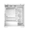 PC-Gehäuse DeepCool CG580 4F WH Midi Tower ATX/Micro ATX/ITX, gehärtetes Glas, 3×120 mm + 120 mm Rückseite, weiß