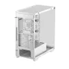 PC-Gehäuse DeepCool CG580 4F WH Midi Tower ATX/Micro ATX/ITX, gehärtetes Glas, 3×120 mm + 120 mm Rückseite, weiß