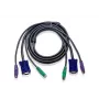 ATEN 10ft PS/2 KVM-Kabel Schwarz 3 m
