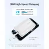 Powerbank Anker Zolo 10000mAh, 30W Super Fast Charging, USB-C integriertes Kabel, weiß